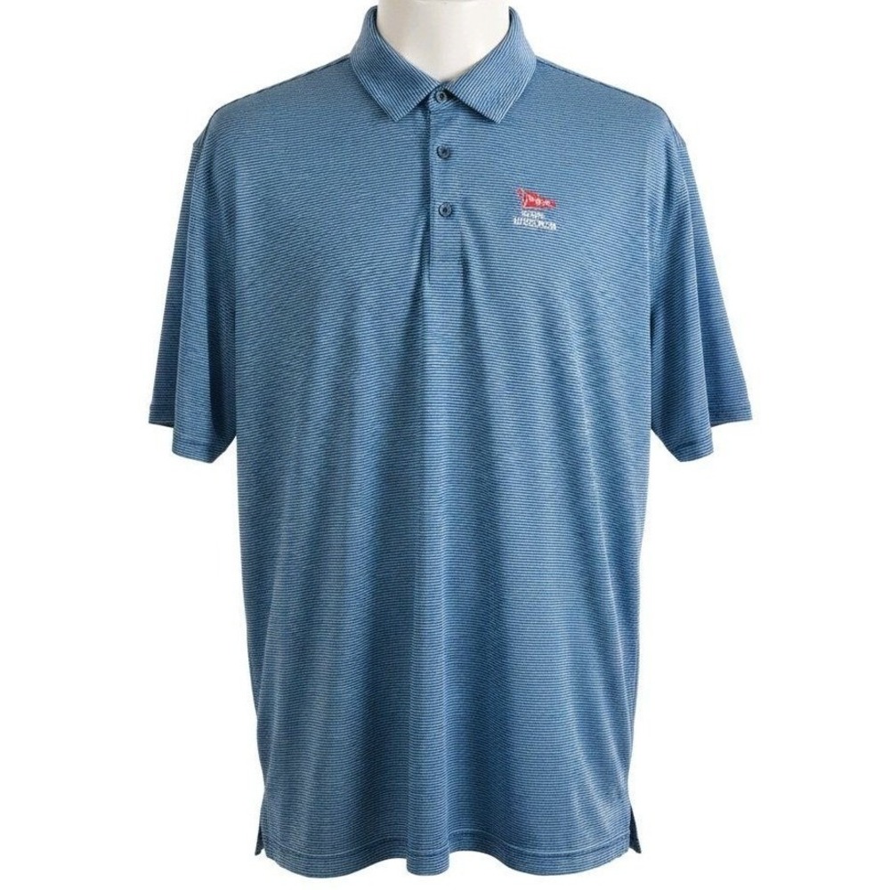 Ahead 123rd US Open LACC Golf Polo Shirt M 2XL Blue Stripe Performance Official